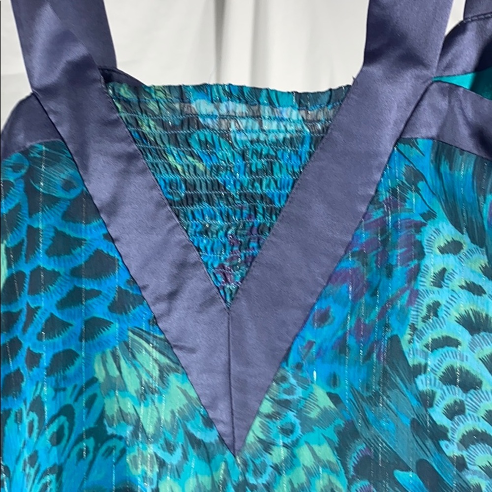 BCBG Peacock Summer Dress XS